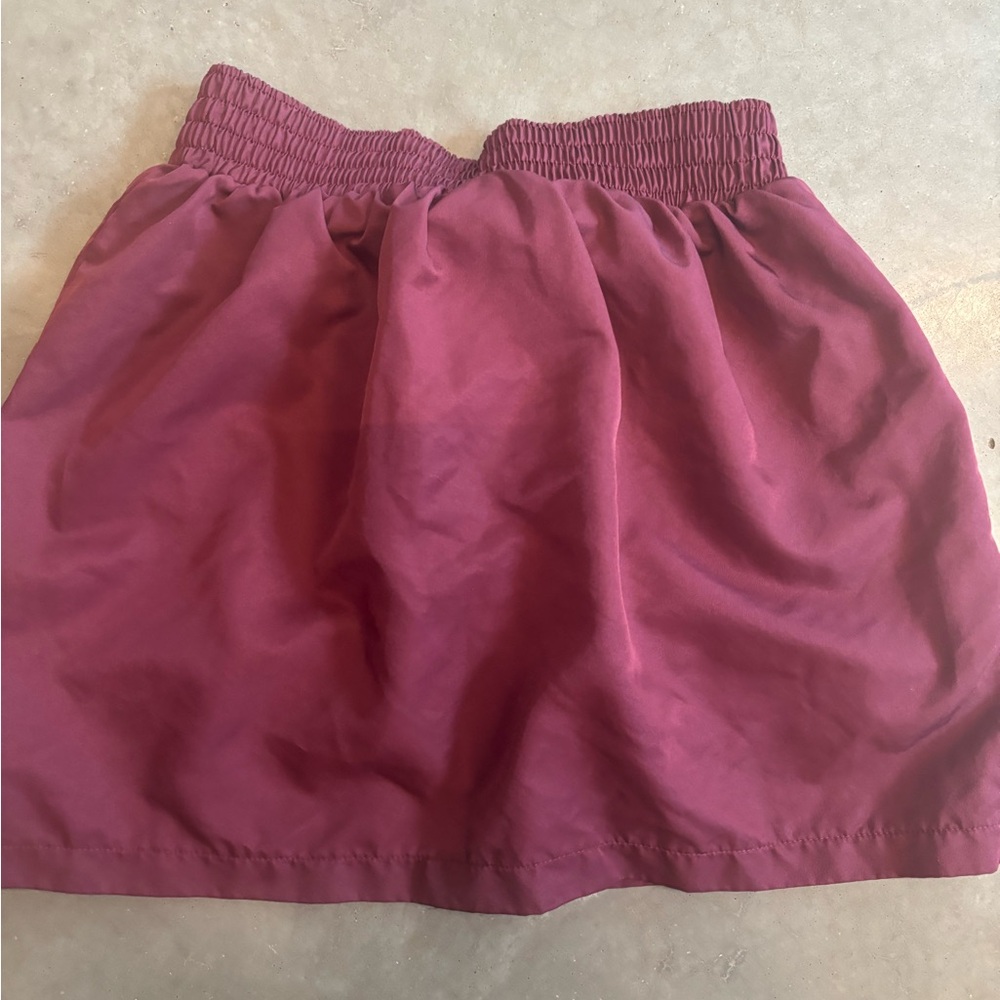 American Apparel Burgundy Mini Skirt SZ Small